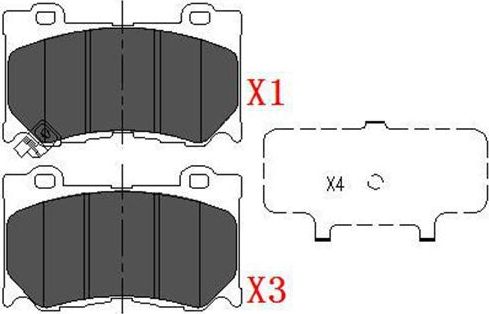 Тормозные колодки Kavo Parts. Артикул KBP-6581