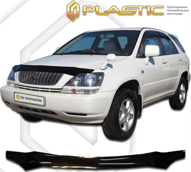 Дефлектор СА Пластик для капота (Classic черный) Lexus RX I 1997-2003. Артикул 2010010104092