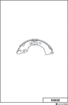 Тормозные колодки MK Kashiyama. Артикул K6636