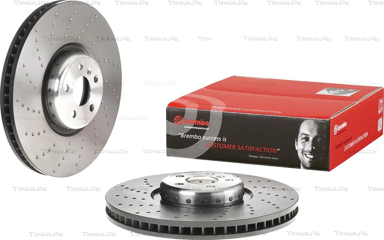 Тормозной диск Brembo PRIME LINE - Composite передний левый для BMW X6 III (G06) 2019-2026. Артикул 09.D897.23