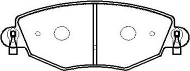 Тормозные колодки HSB передние для Jaguar X-Type I 2001-2009. Артикул HP9435