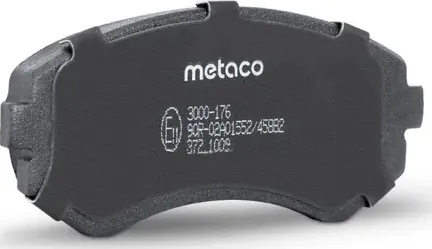 Колодки тормозные NISSAN ALMERA N15 97-00 перед./PATROL 97-10 задние (Metaco). Артикул 3000176