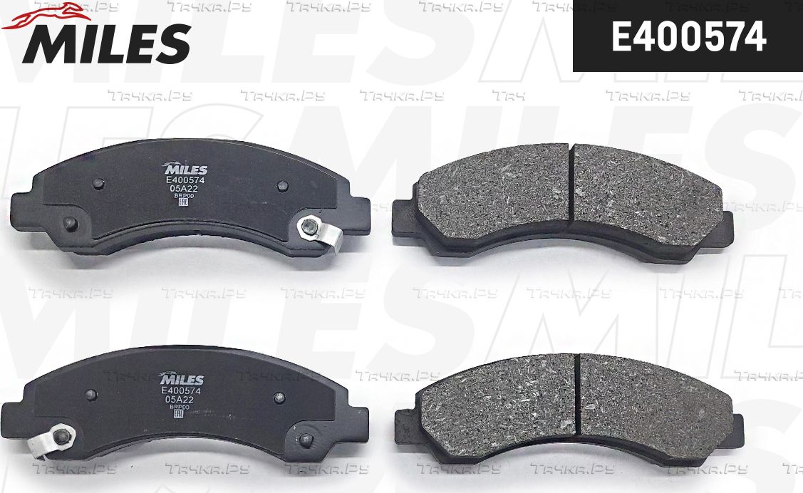 Тормозные колодки Miles (Low-Metallic) для Great Wall Hover H5 2010-2017. Артикул E400574
