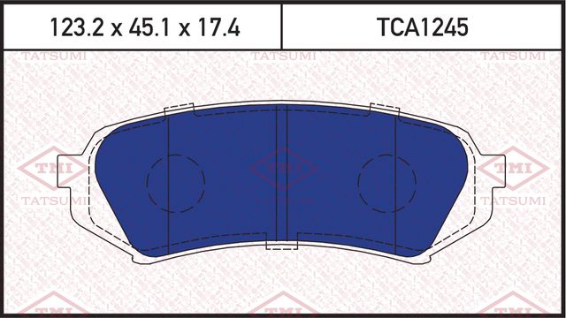 Колодки тормозные TOYOTA LAND CRUISER 98- задн. (Tatsumi). Артикул TCA1245