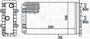 Радиатор отопителя (печки) Magneti Marelli. Артикул 350218475000