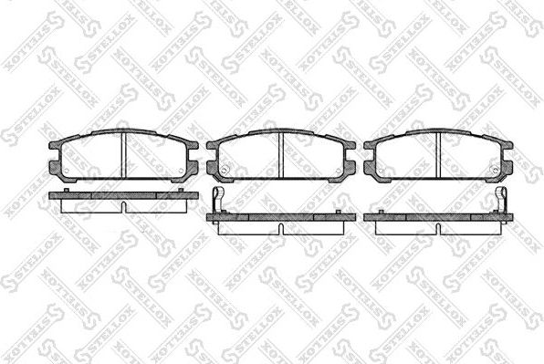 Тормозные колодки Stellox. Артикул 353 002-SX