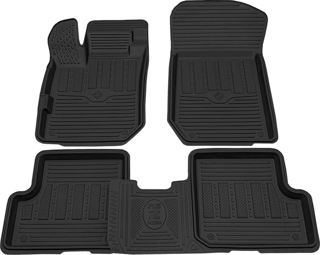 Коврики Rezkon резиновые для салона Renault Logan II 2013-2018. Артикул 1029015200