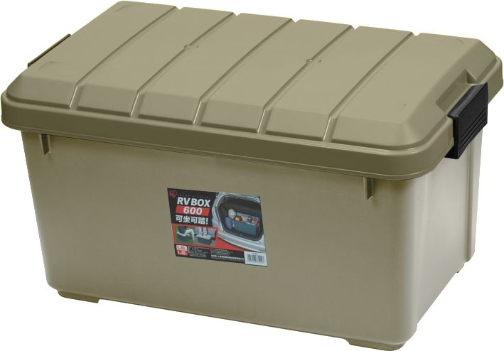 Ящик экспедиционный Iris Ohyama RV BOX 600, 40 литров 61,5x37,5x33 см, Хаки. Артикул RV600KH