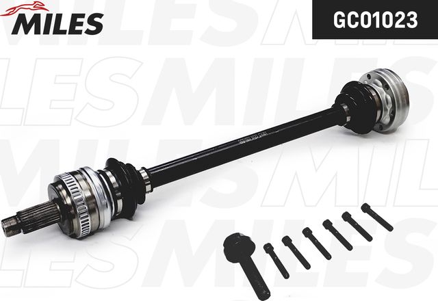 Полуось (привод в сборе, приводной вал) Miles задняя задняя левая для BMW 1 I (E81/E82/E87/E88) 2004-2012. Артикул GC01023