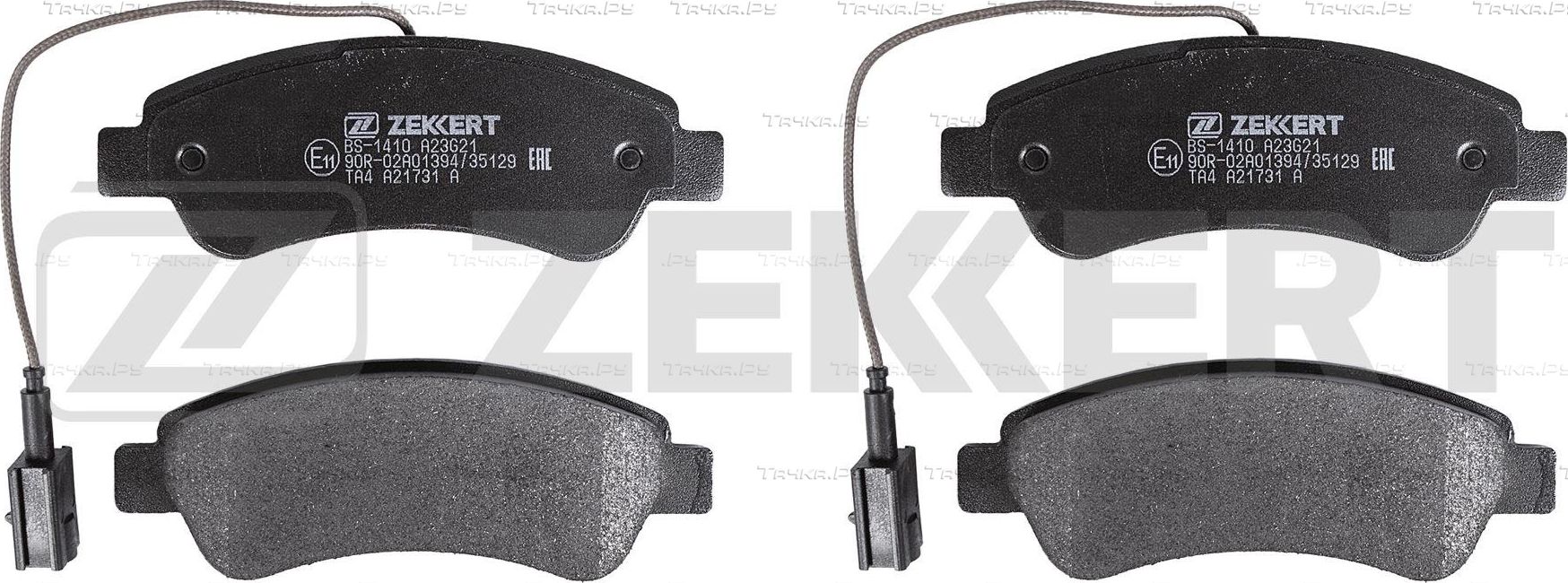 Тормозные колодки Zekkert задние для Citroen Jumper II 2006-2026. Артикул BS-1410