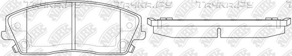 Тормозные колодки NiBK передние для Dodge Charger VI (LD) 2011-2026. Артикул PN0423