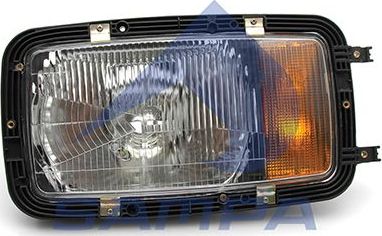 Фара передняя основная Sampa левая для Mercedes-Benz SK 1987-1996. Артикул 201.084