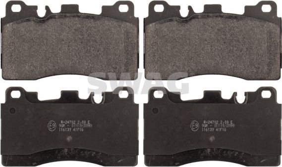 Тормозные колодки SWAG. Артикул 10 11 6139