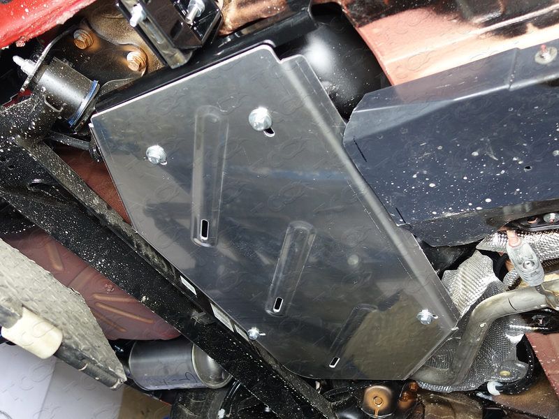 Защита алюминиевая ТСС (4 мм) для бака Renault Logan Stepway 2019-2022. Артикул ZKTCC00208