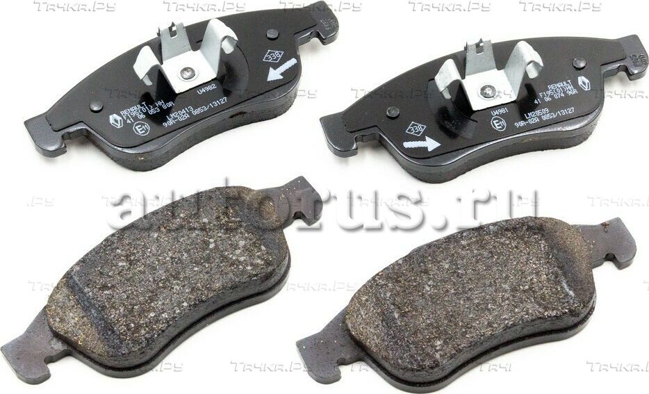 Тормозные колодки Renault передние для Renault Dokker 2013-2026. Артикул 410600379R