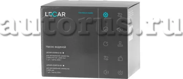 НАСОС ВОДЯНОЙ 2101-07,НИВА (Б/КОРПУСА) LECAR ФИРМ.УПАК LECAR Lecar. Артикул LECAR010061202