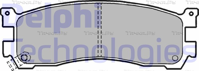 Тормозные колодки Delphi (Low-Metallic). Артикул LP1189