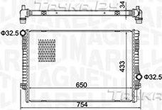 Радиатор охлаждения двигателя Magneti Marelli для Audi S3 III (8V) 2012-2026. Артикул 350213156200