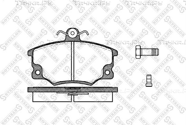 Тормозные колодки Stellox передние для Fiat Ritmo I 1980-1989. Артикул 157 004-SX