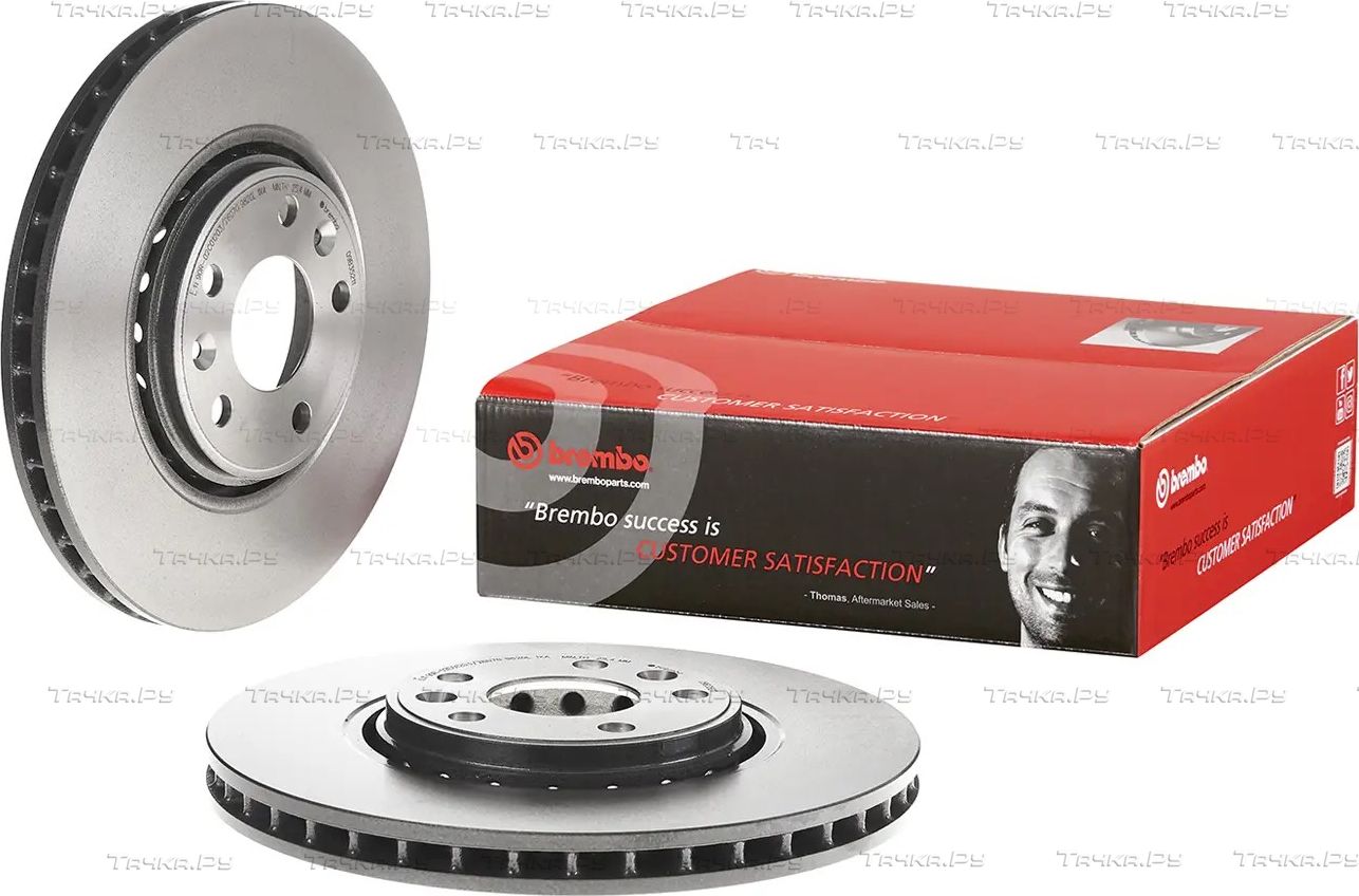 Тормозной диск Brembo PRIME LINE - UV Coated передний для Renault Megane IV 2015-2026. Артикул 09.B352.11