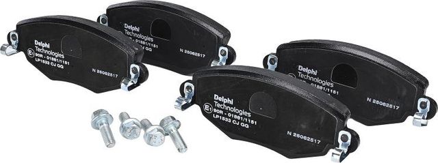 Тормозные колодки Delphi (Low-Metallic). Артикул LP1533
