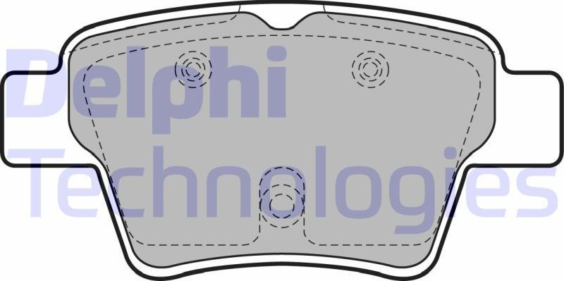 Тормозные колодки Delphi (Low-Metallic). Артикул LP1926