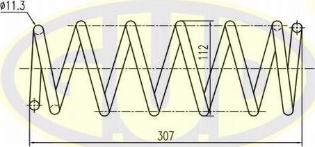 Пружина подвески G.U.D. задняя для Nissan Almera N15 1995-2000. Артикул GCS262034