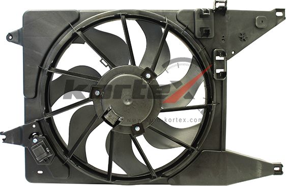 Вентилятор радиатора RENAULT LOGAN 08-/LADA LARGUS 12- A/C (Kortex). Артикул KFD075