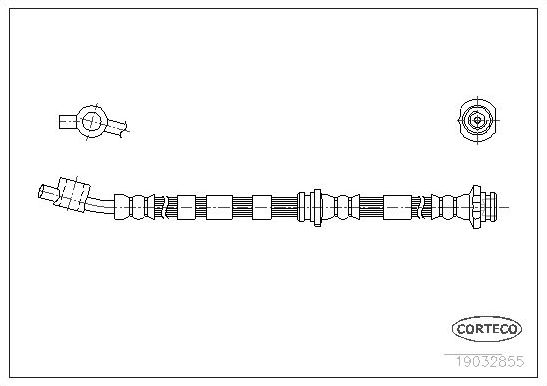 Тормозной шланг Corteco. Артикул 19032855