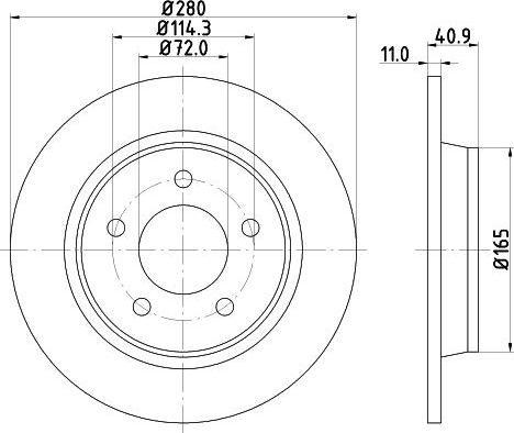 Тормозной диск Nisshinbo. Артикул ND5017