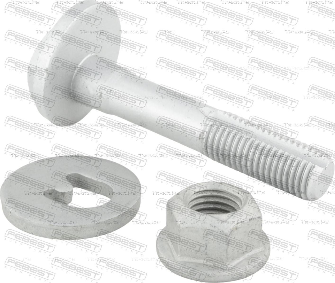 БОЛТ С ЭКСЦЕНТРИКОМ РЕМКОМПЛЕКТ Febest. Артикул 1629-166-KIT