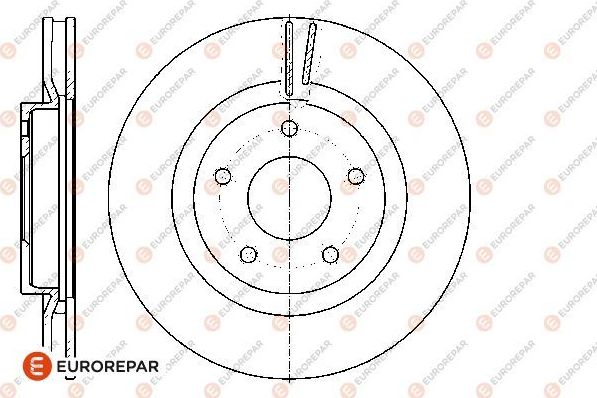 Тормозной диск Eurorepar. Артикул 1667860380