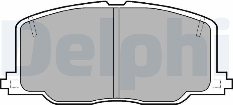 Тормозные колодки Delphi (Low-Metallic). Артикул LP613