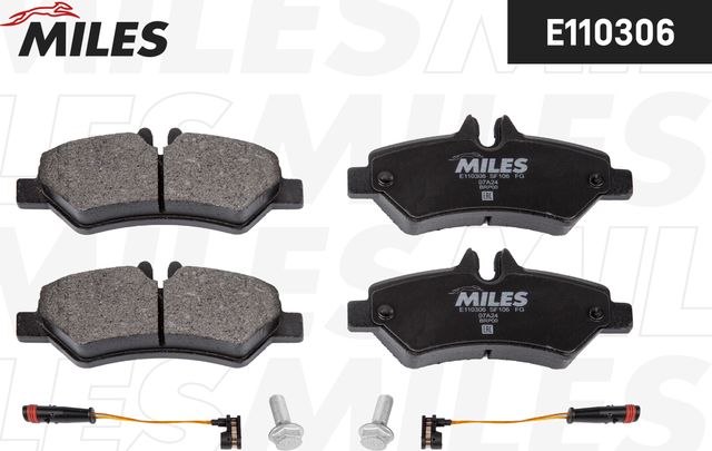 Тормозные колодки Miles (Semi-Metallic). Артикул E110306