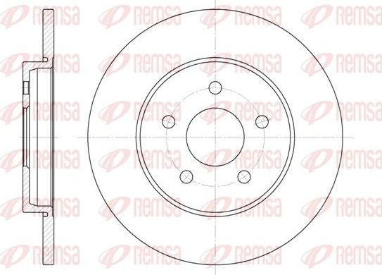 Тормозной диск Remsa. Артикул 6661.00