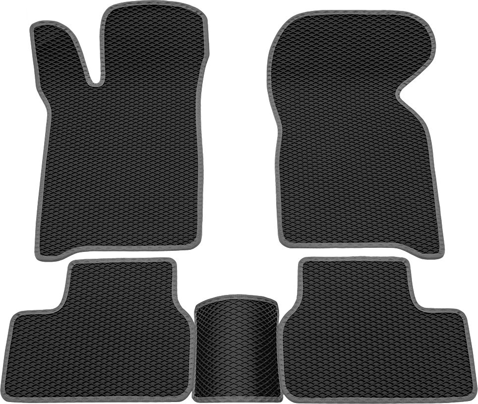 Коврики Rezkon EVA для салона Lada Samara 2113 2004-2013 Серый кант. Артикул 9039010102