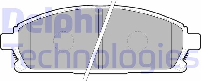 Тормозные колодки Delphi (Low-Metallic). Артикул LP1659