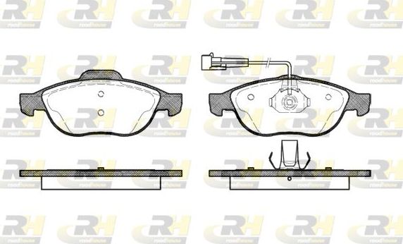 Тормозные колодки RoadHouse передние для Alfa Romeo 156 I 1997-2006. Артикул 2660.02
