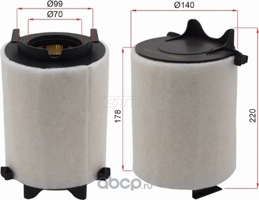 Фильтр воздушный AUDI A3 03-SKODA OCTAVIA 04-VOL (SAT). Артикул ST1K0129620C