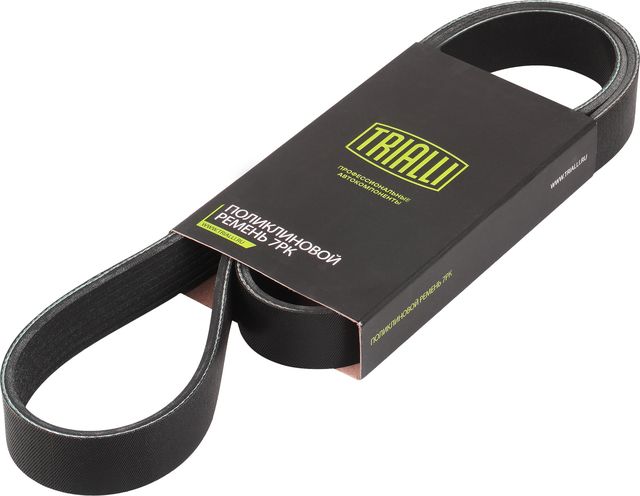 Приводной ремень поликлиновой Trialli (EPDM (Этилен-пропиленовый каучук)). Артикул 7PK1153