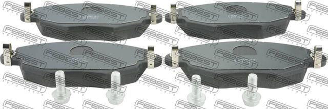 Тормозные колодки Febest передние для Jaguar X-Type I 2001-2009. Артикул 2101-GEF