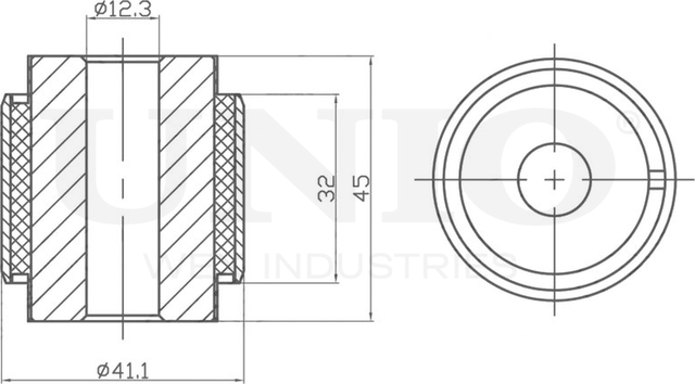 Сайлентблок рычага подвески (Unio). Артикул RMP-20493