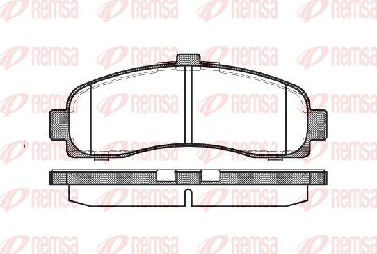 Тормозные колодки Remsa. Артикул 0431.10