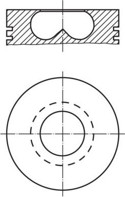 Поршневая група Mahle. Артикул 015 69 00