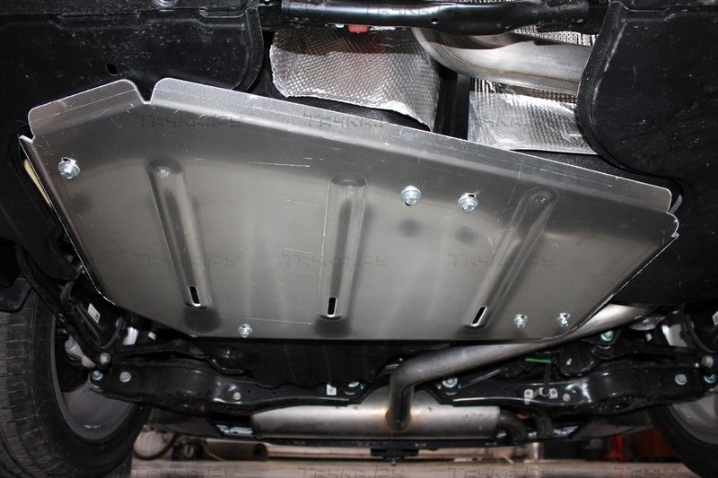 Защита алюминиевая ТСС (4 мм) для бака Audi Q3 2019-2026. Артикул ZKTCC00428