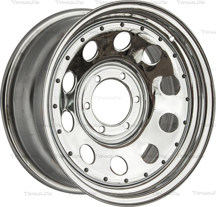 Колёсный диск OFF-ROAD Wheels усиленный стальной хромированный 6x139,7  8xR16 d110 ET+30 для УАЗ Профи 2017-2024. Артикул 1680-63910CH+30 - купить  в Москве, фото, отзывы, доставка по всей России. Магазин Тачка.Ру