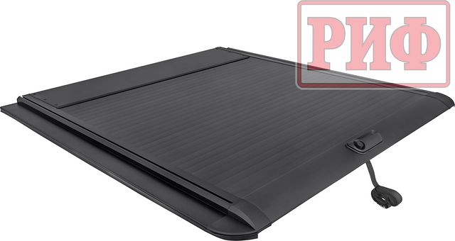 Крышка кузова РИФ роллета раздвижная 1650х1666 мм, алюминиевая для Changan Hunter Plus 2023-2026 Черная. Артикул ZM70B