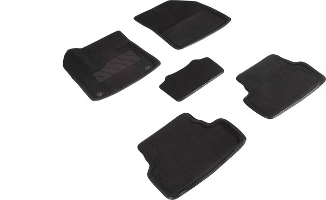 Коврики Seintex 3D ворсовые для салона Opel Grandland X 2017-2026 ЧЕРНЫЕ. Артикул 94618