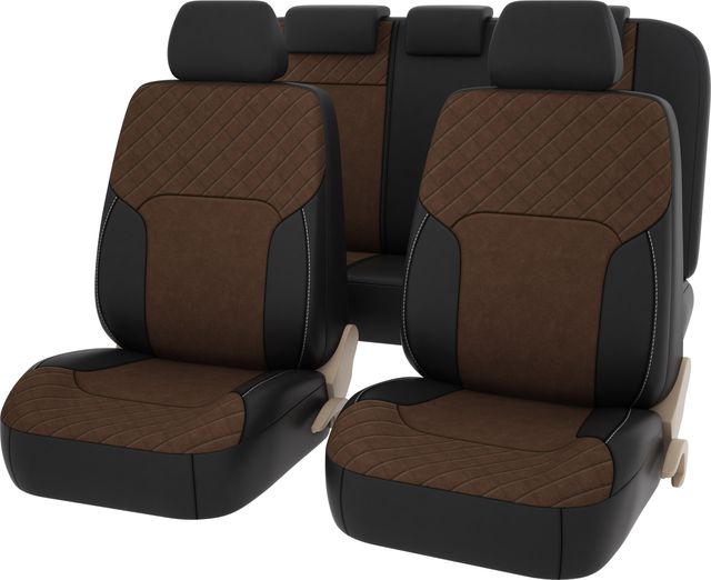Чехлы универсальные PSV Altara Next на сидения, цвет Терморомб Черный/Коричневый. Артикул 133033