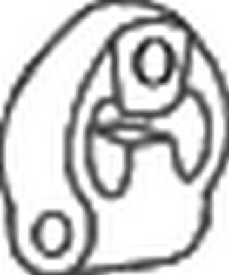 Кронштейн глушителя Bosal (Бельгия). Артикул 255-011